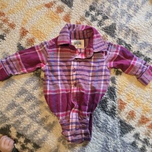 Plaid Kids Bodysuit in Purple Outdoor Kids Cabela's